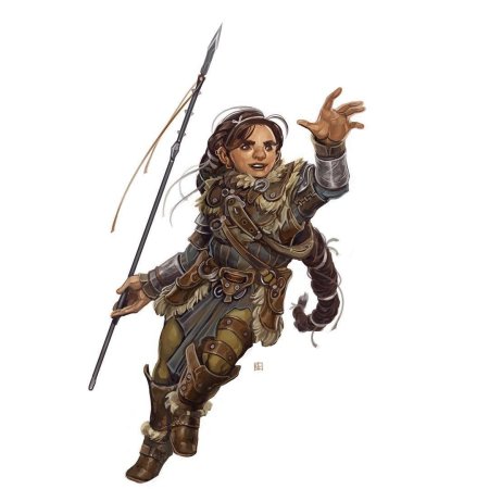 Полурослик бард днд