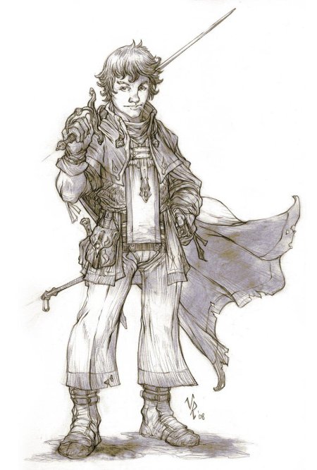 Полурослик бард арт