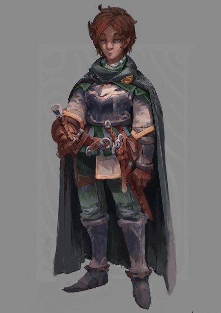 Плут полурослик днд арт