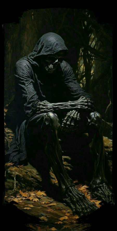 Скелет картина