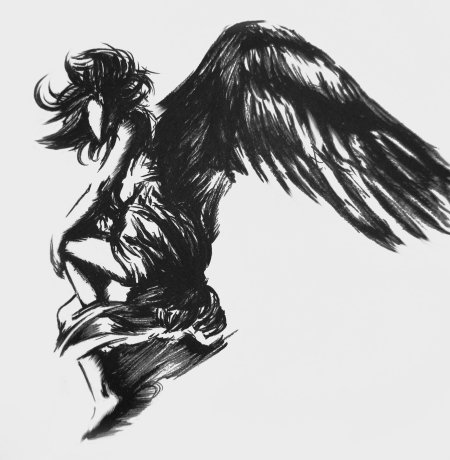 Тату ангела эскиз