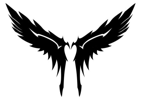 Крылья на белом фоне