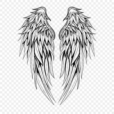 Крылья ангела эскиз