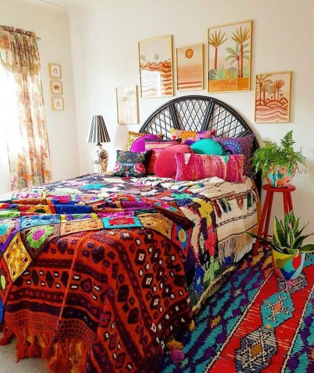 Комната в стиле бохо