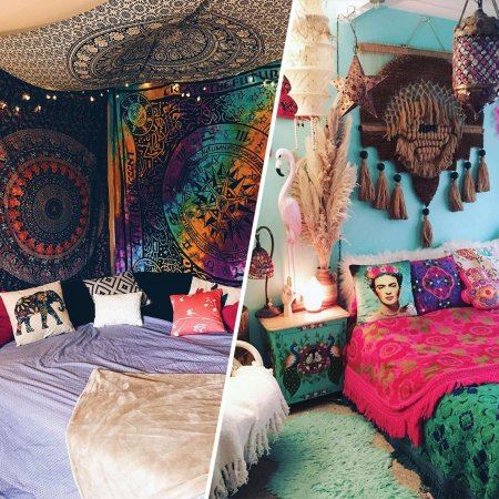 Бохо хиппи стиль в интерьере
