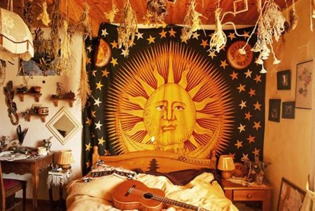Стиль хиппи в интерьере