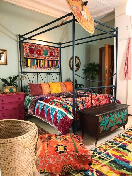 Бохо хиппи стиль в интерьере