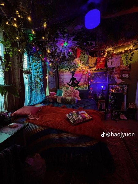 Комната в стиле хиппи