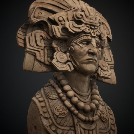 Скульптура племени майя