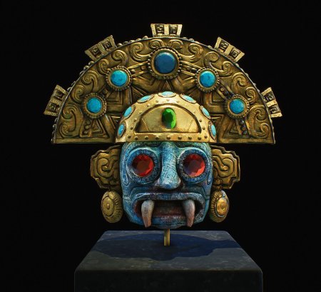 Маска инков ацтеков майя