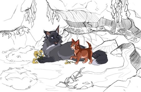 Коты воители иллюстрации