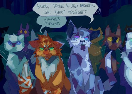 Коты воители полночь барсучиха