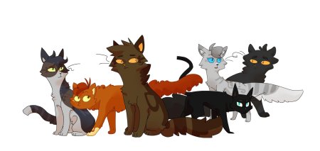 Коты воители ежевика и рыжинка