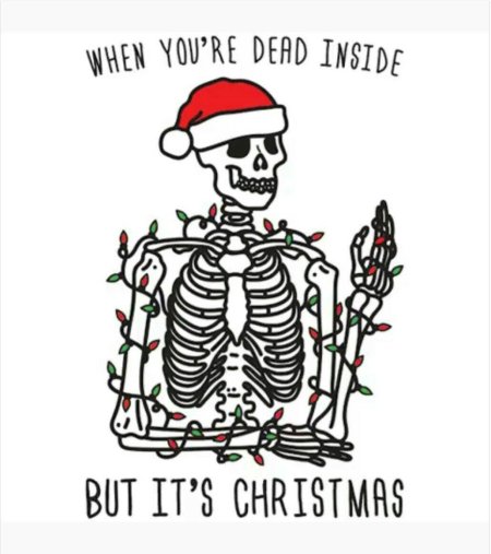 Скелет рождество