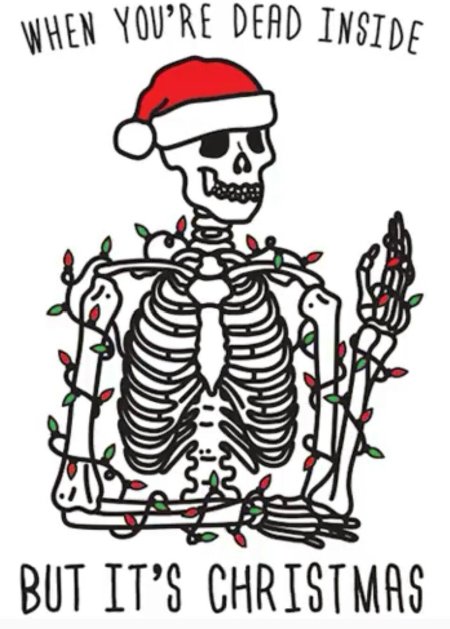 Скелет рождество