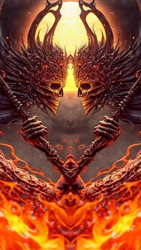 Череп в огне