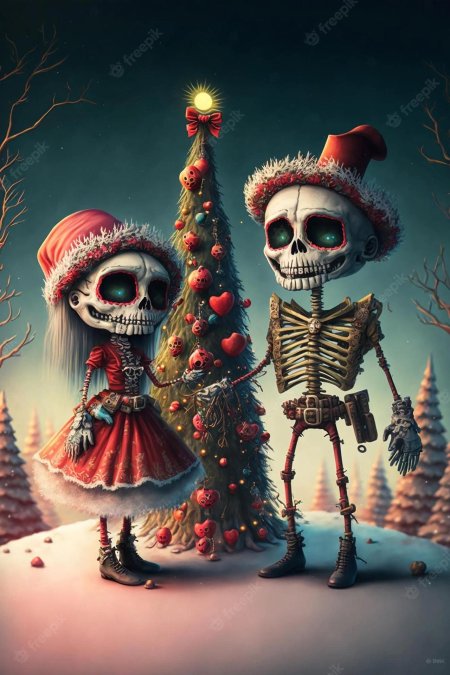 Скелет хэллоуин