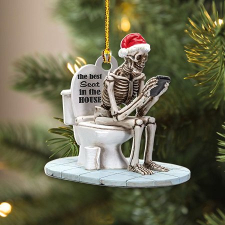 Скелет на унитазе