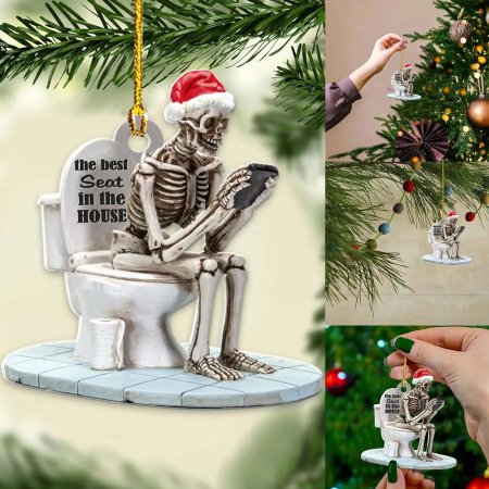 Скелет на унитазе