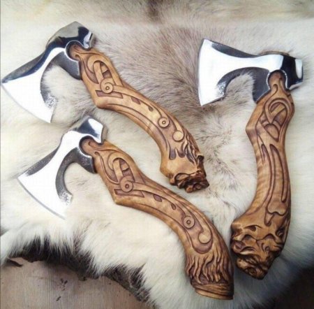 Ручка топора резьба викинг