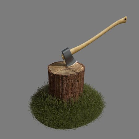 Wooden axe