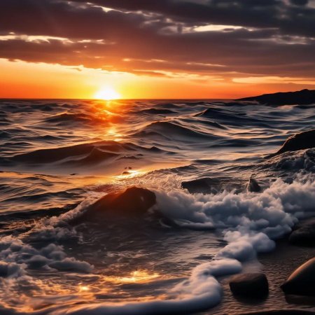 Красивые закаты на море