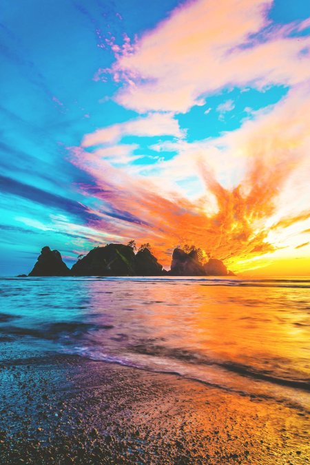 Закат красивый