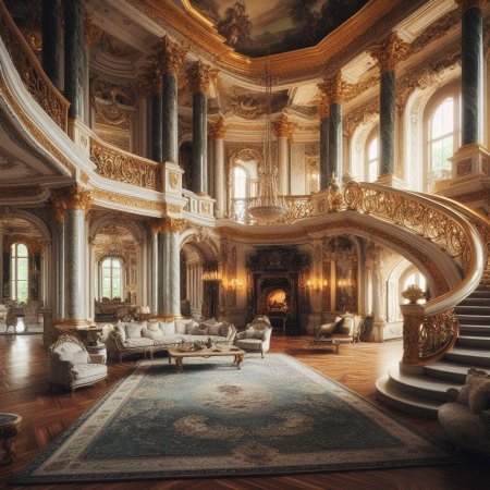 Рококо интерьер