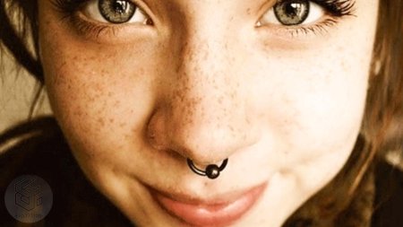 Прокол носа септум