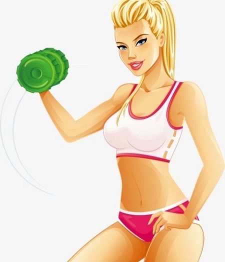 Девушки спорт мультяшные