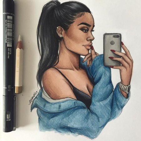 Девушки рисунки