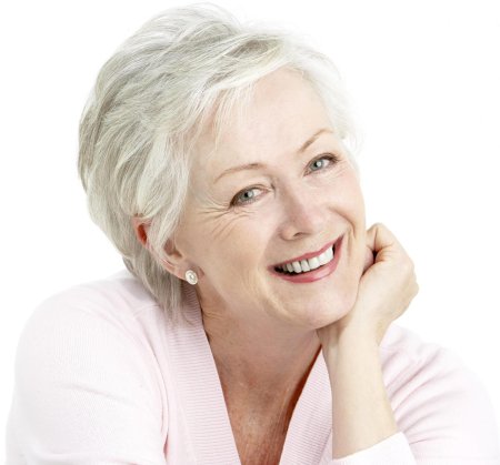 Стрижка для пожилой женщины