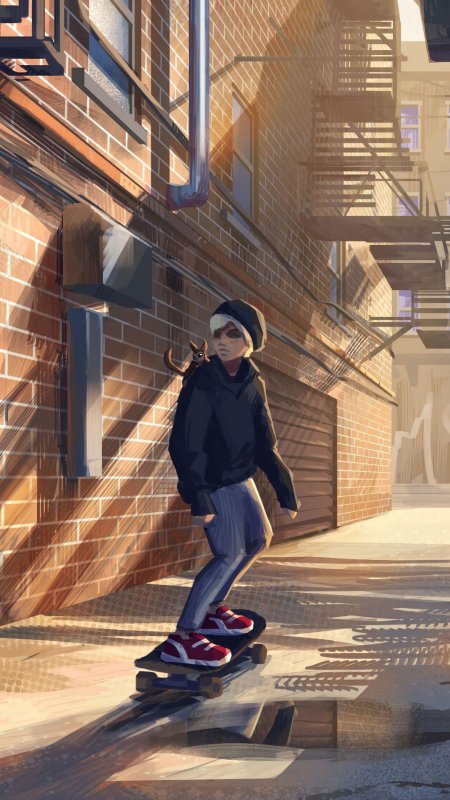 Скейтборд на улице