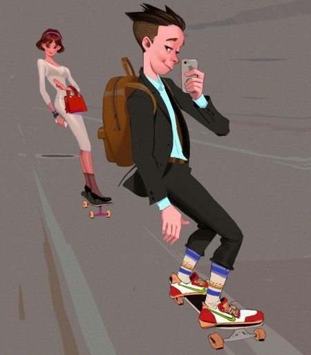 Скейтер референс позы