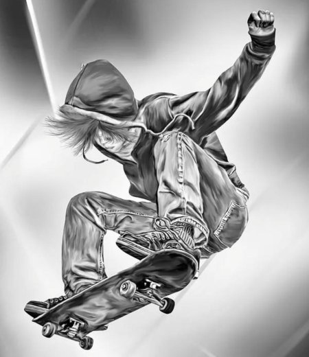Скейтер рисунок