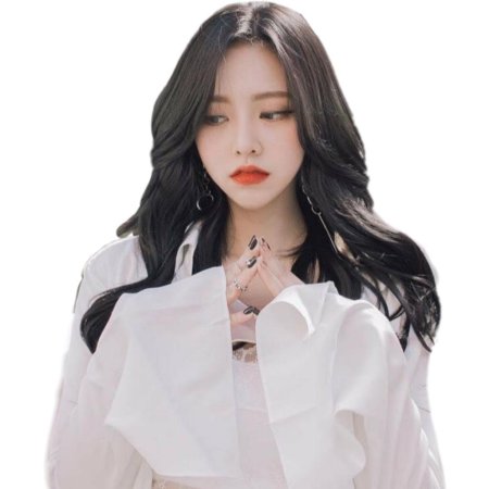 Кореянка на белом