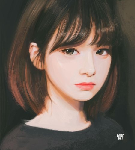 Корейская челка айдолов