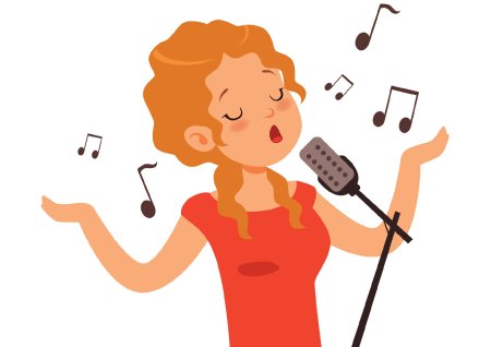 Девочка поёт