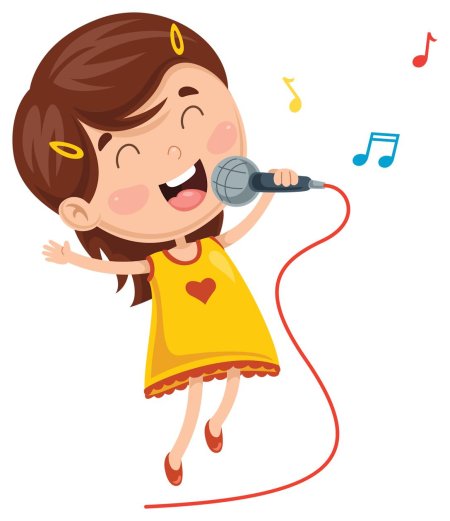 Девочка поёт