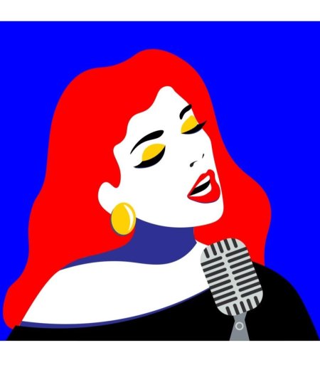 Девушка в стиле поп арт