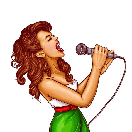 Девушка с микрофоном