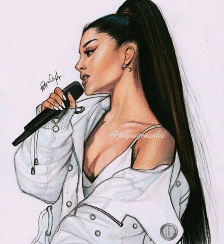 Ариана гранде рисунок