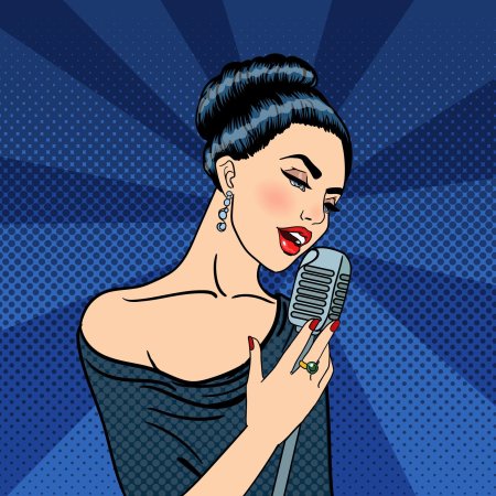 Девушка с микрофоном