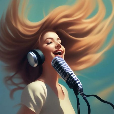 Поющая женщина