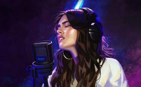 Поющая девушка