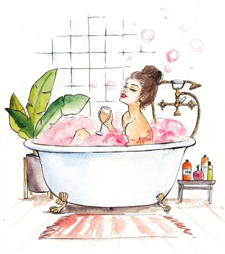 Ванная иллюстрация