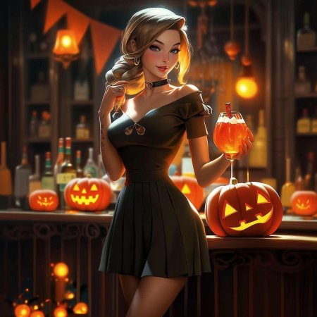 Девушка хэллоуин