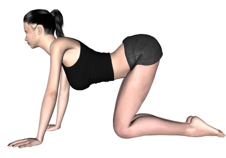 Девушка в позе