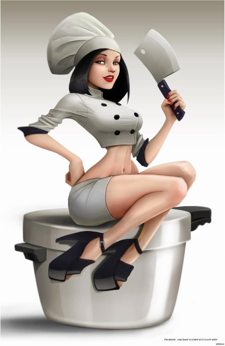 Повар девушка