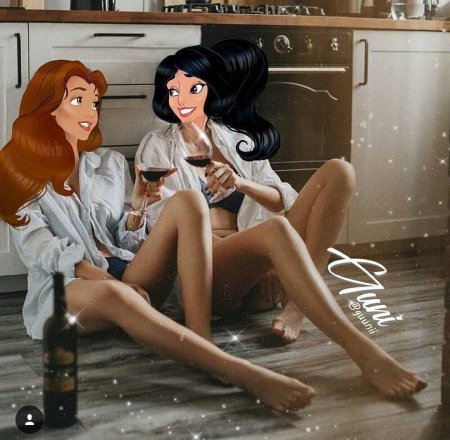 Принцессы дисней в современном стиле